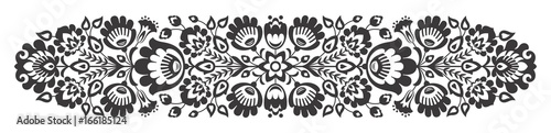 Polish folk flowers papercut decor © ancymonic