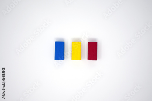 Free Download Three primary color rectangle wood blocks - GFXLoad