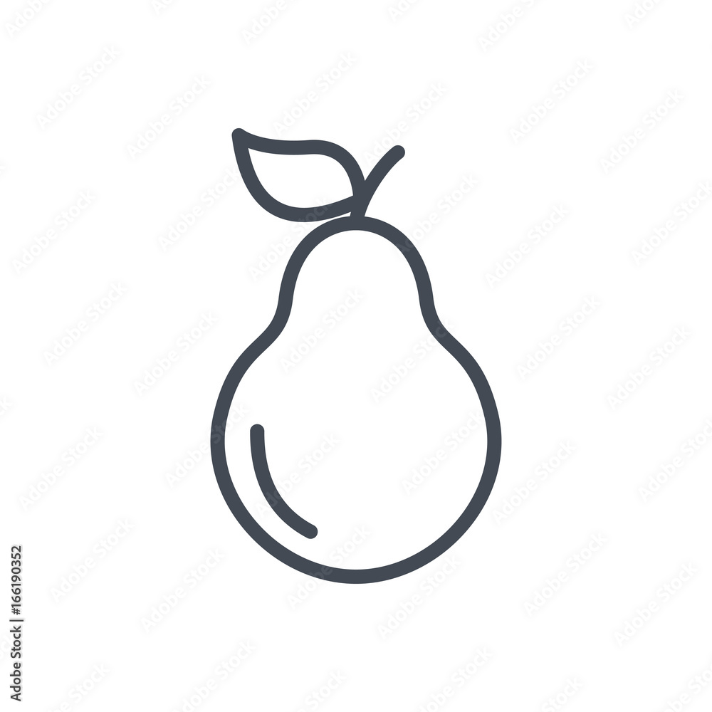 Fruits pear line icon Fruits pear line icon