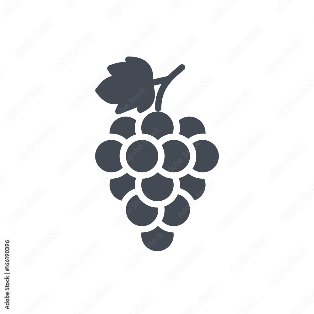 Fruits food grape silhouette icon Fruits food grape silhouette icon