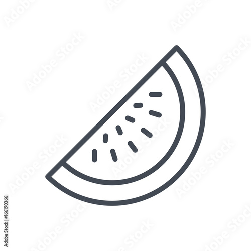 Fruits watermelon line icon