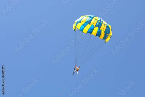 Parasailing in Bali, Indonesia