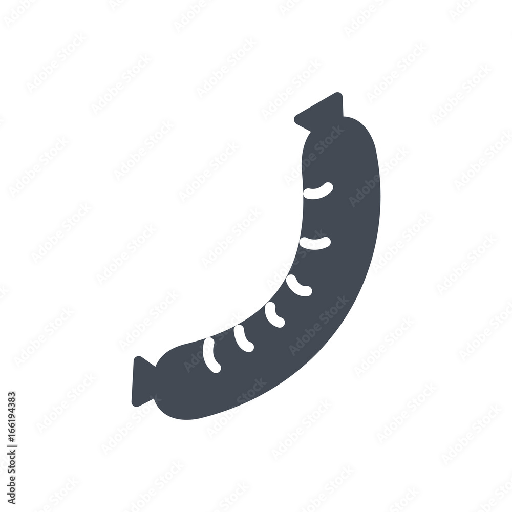 Meat Food colored icon sausage Meat Food colored icon sausage