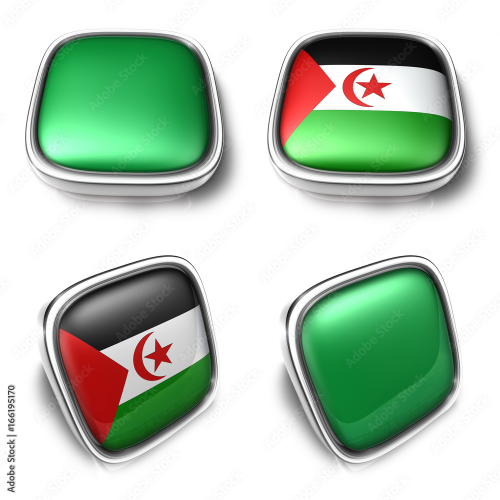 Libya and Western Sahara 3d metalic square flag Button Icon Design Series. 3D World Flag Button Icon Design Series. Libya and Western Sahara 3d metalic square flag Button Icon Design Series. 3D World Flag Button Icon Design Series.