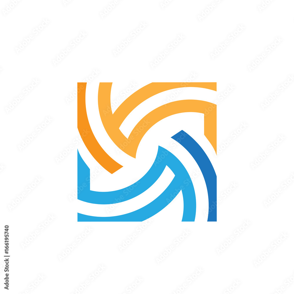 Letter color K template logo design Letter color K template logo design