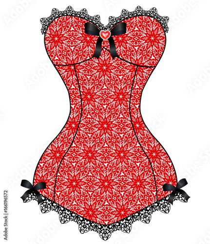 lace vintage corset