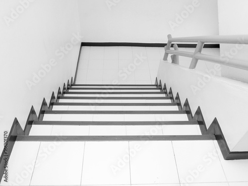 Interior, tile staircase of a modern in home