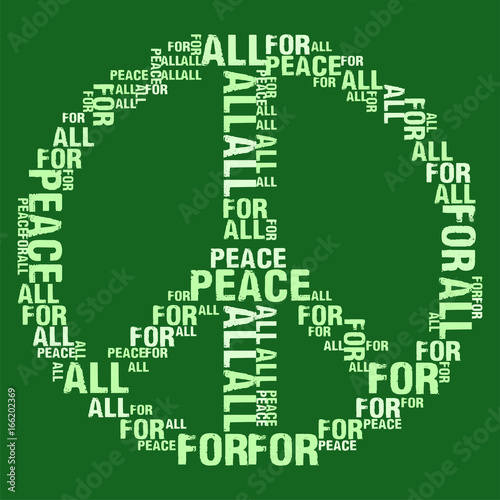 Peace For All Green BG photo