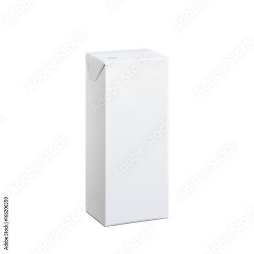 Realistic White carton pack 100 ml