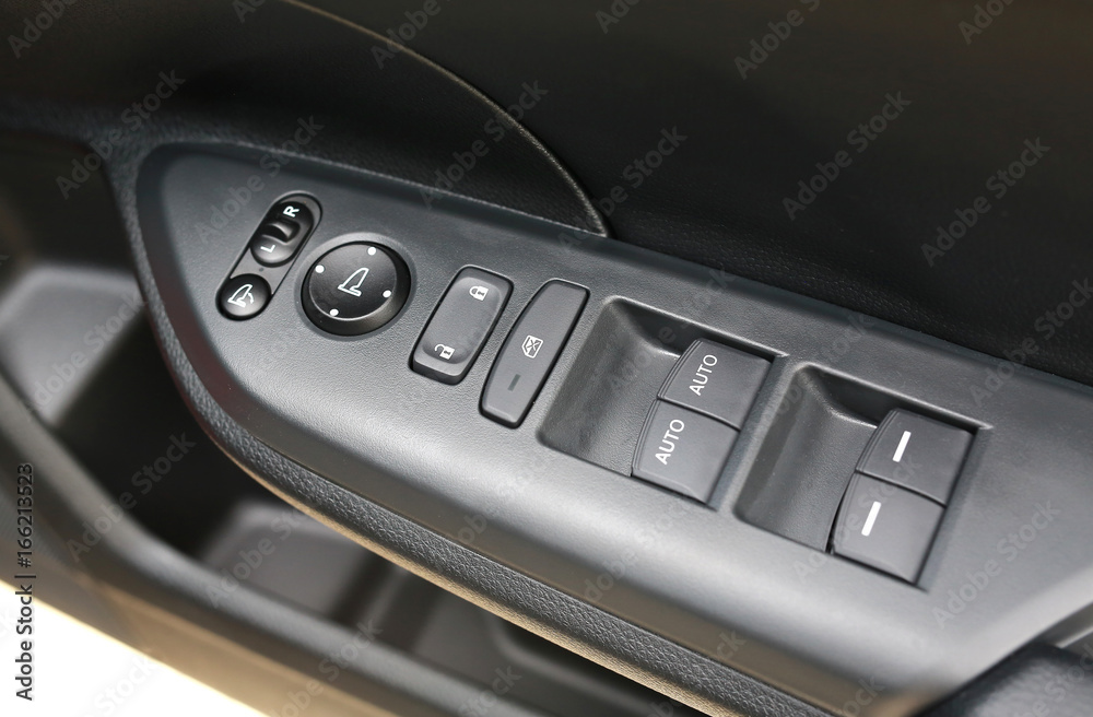 Panel control switch in the car.