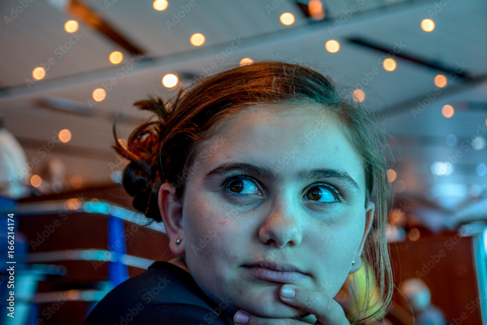 Fototapeta premium Retrato de niña de 10 años