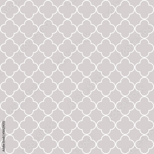 Quatrefoil geometric seamless pattern photo