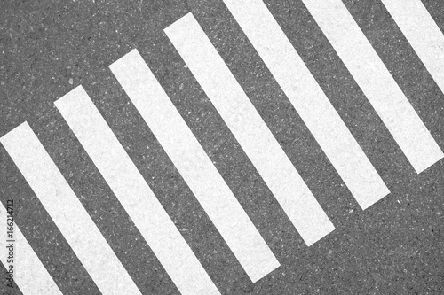 Canvas Print Zebra crosswalk on the road for safety crossing