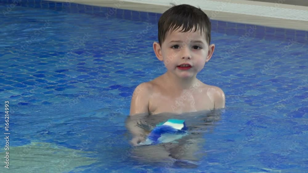 Cute kid in the pool Cute kid in the pool
