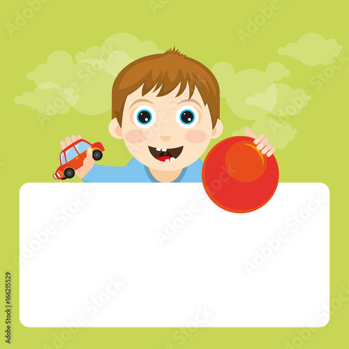 Cute illustrated character. Picture for children.
