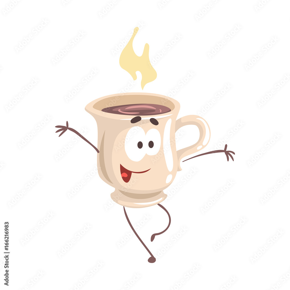 Coffee Clipart Funny Face