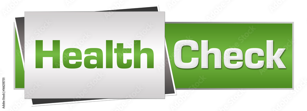 Health Check Green Grey Horizontal 