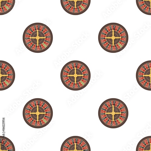 Roulette with red and black cells. The most popular casino game in the world.Kasino single icon in cartoon style vector symbol stock illustration.