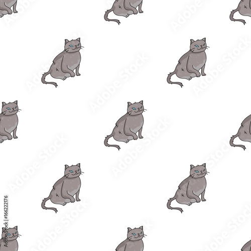 York Chocolate icon in cartoon style isolated on white background. Cat breeds symbol stock vector illustration.