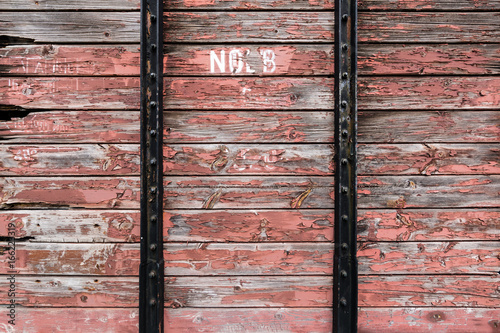 red vintage wooden planks background texture