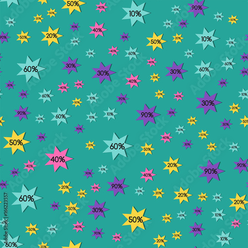 Wallpaper Mural Vector illustration special offer seamless pattern big sale flayer card template special spring discount promotion poster. Torontodigital.ca