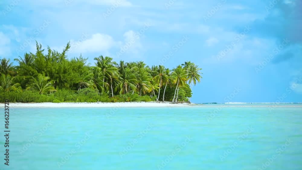 paysage de plage paradisiaque à tahiti, polynésie paysage de plage paradisiaque à tahiti, polynésie