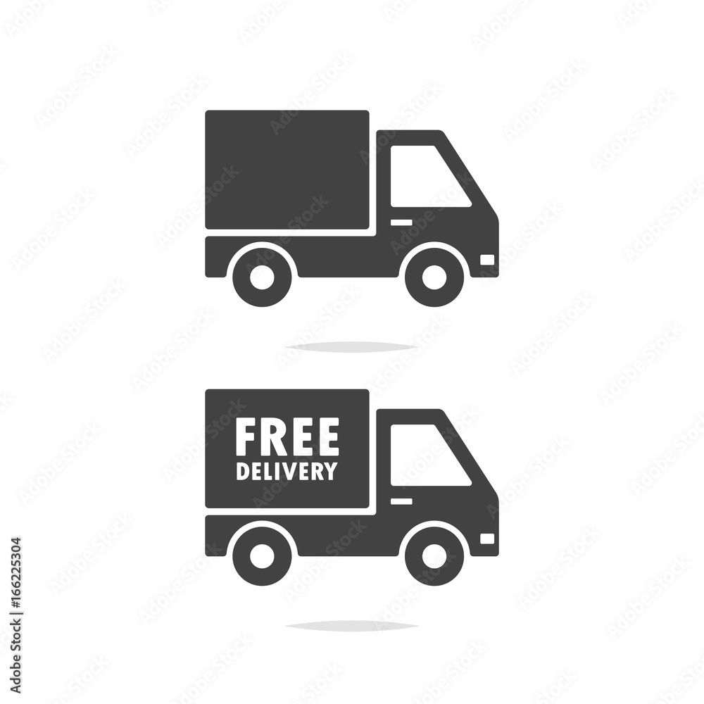 Delivery truck icon vector