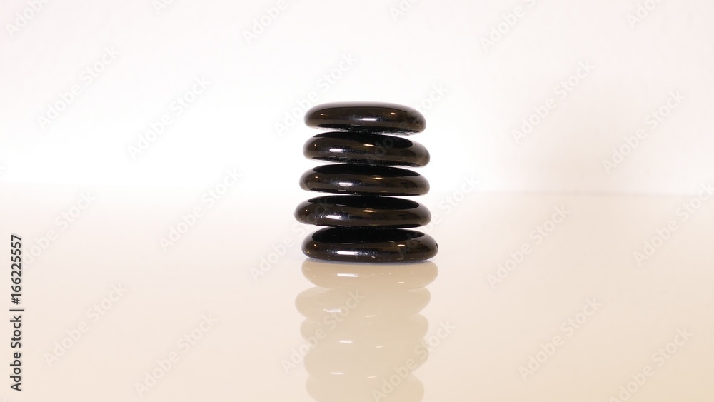 Black decorative stones with a picture Black decorative stones with a picture