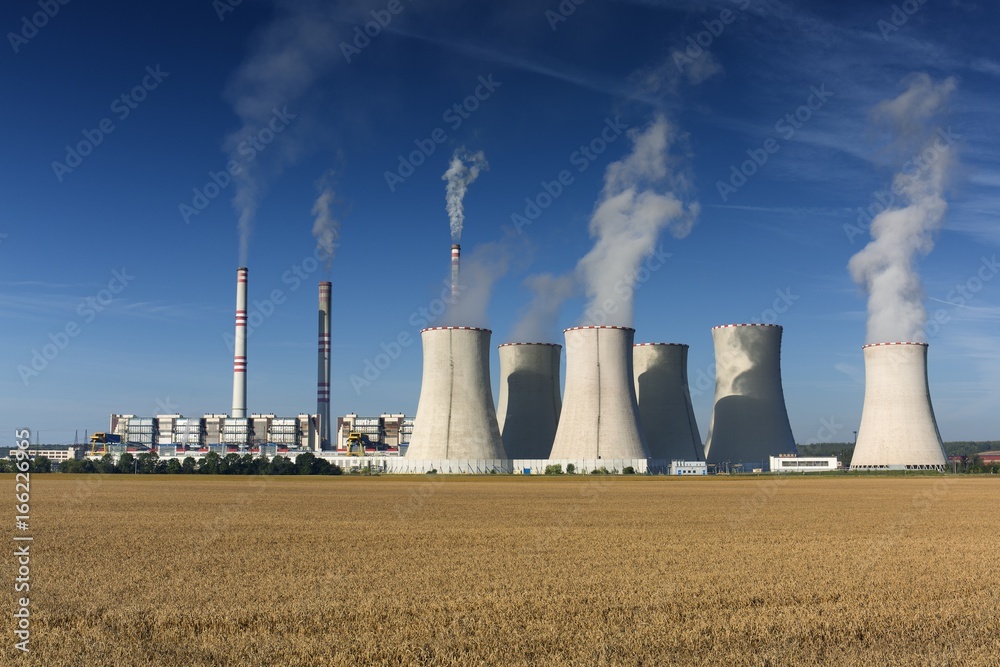 coal fired power station, Pocerady, Czech republic coal fired power station, Pocerady, Czech republic