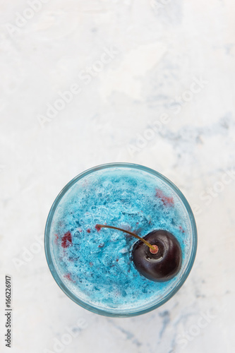 Blue cherry smoothie