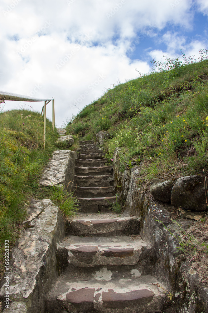 stone stairs - the way up