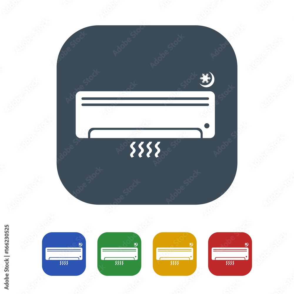 Air conditioner Icon Isolated on White Background.vector illustration icon Air conditioner Icon Isolated on White Background.vector illustration icon