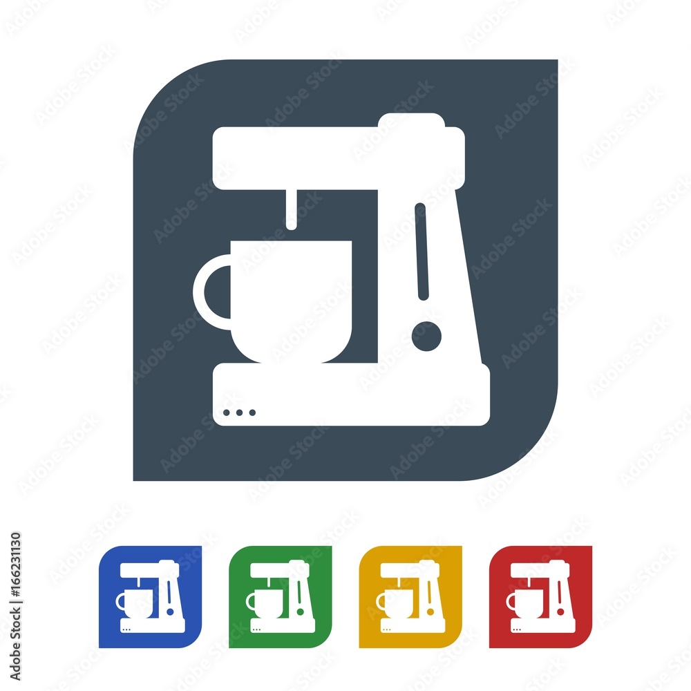 Coffee maker Icon Isolated on White Background.vector illustration icon Coffee maker Icon Isolated on White Background.vector illustration icon