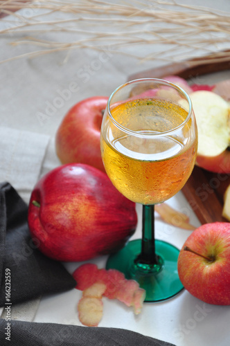 Glass of Fresh Apple Juice