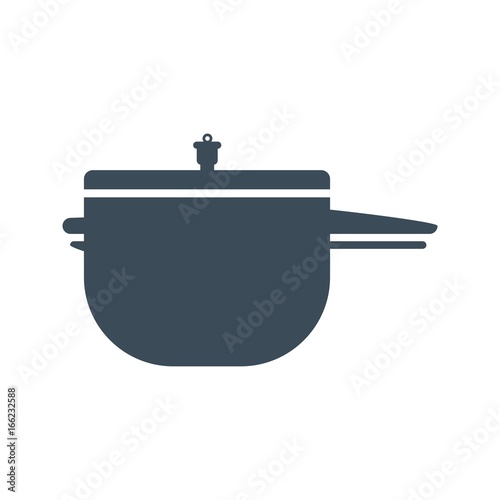 Pressure cooker Icon Isolated on White Background.vector illustration icon