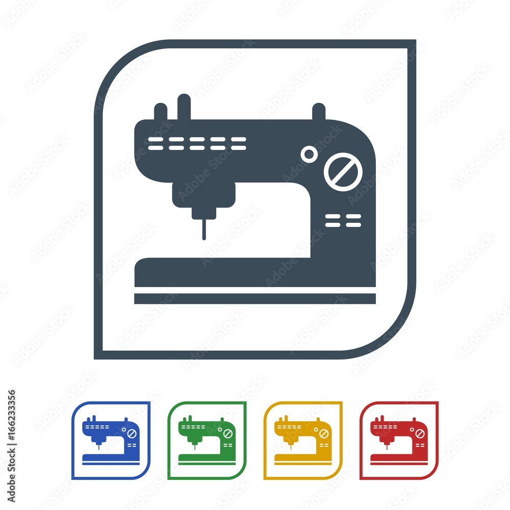 Sewing machine Icon Isolated on White Background.vector illustration icon