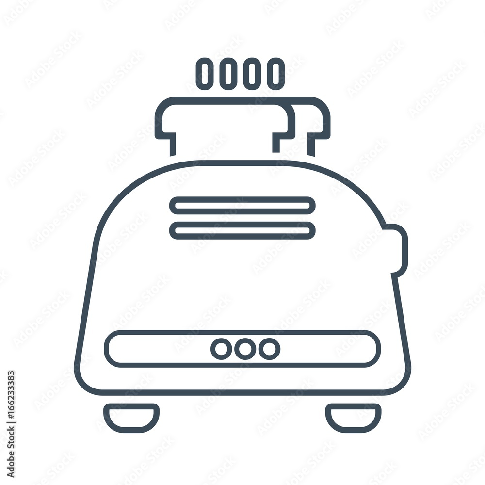 Toaster Icon Isolated on White Background.vector illustration icon Toaster Icon Isolated on White Background.vector illustration icon