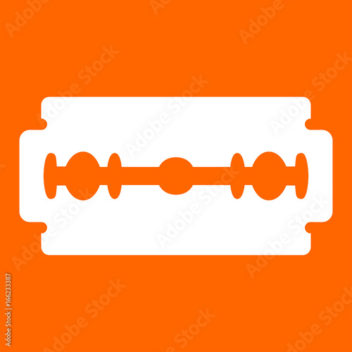 Blade razor white icon .