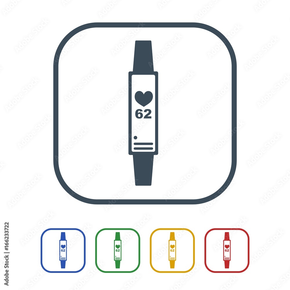 Fitness band Icon Isolated on White Background.vector illustration icon Fitness band Icon Isolated on White Background.vector illustration icon