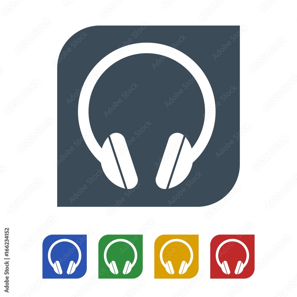 Headphone Icon Isolated on White Background.vector illustration icon