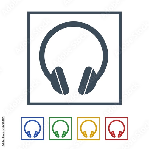 Headphone Icon Isolated on White Background.vector illustration icon