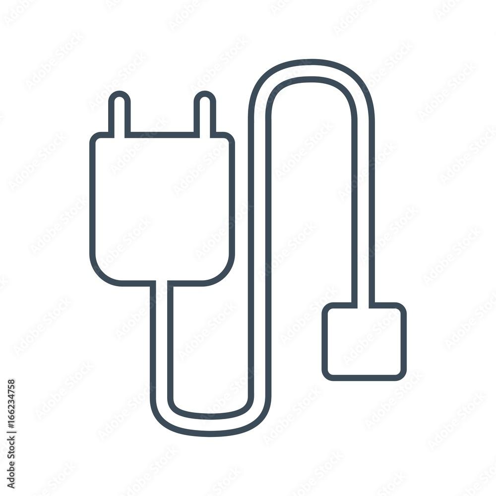 Mobile cable Icon Isolated on White Background.vector illustration icon Mobile cable Icon Isolated on White Background.vector illustration icon