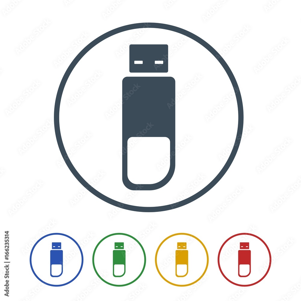 Pen drive Icon Isolated on White Background.vector illustration icon Pen drive Icon Isolated on White Background.vector illustration icon