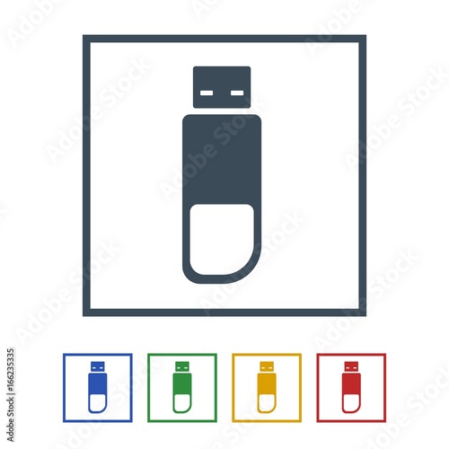 Pen drive Icon Isolated on White Background.vector illustration icon