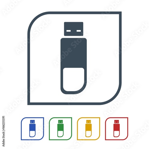 Pen drive Icon Isolated on White Background.vector illustration icon