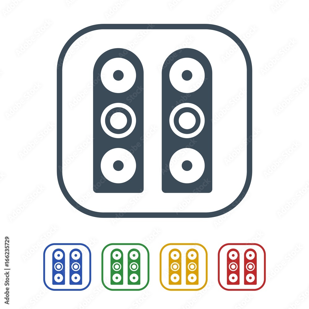 Portable speaker Icon Isolated on White Background.vector illustration icon Portable speaker Icon Isolated on White Background.vector illustration icon