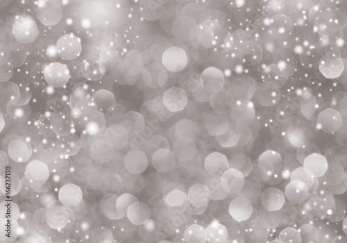 Silver lights and bubbles background