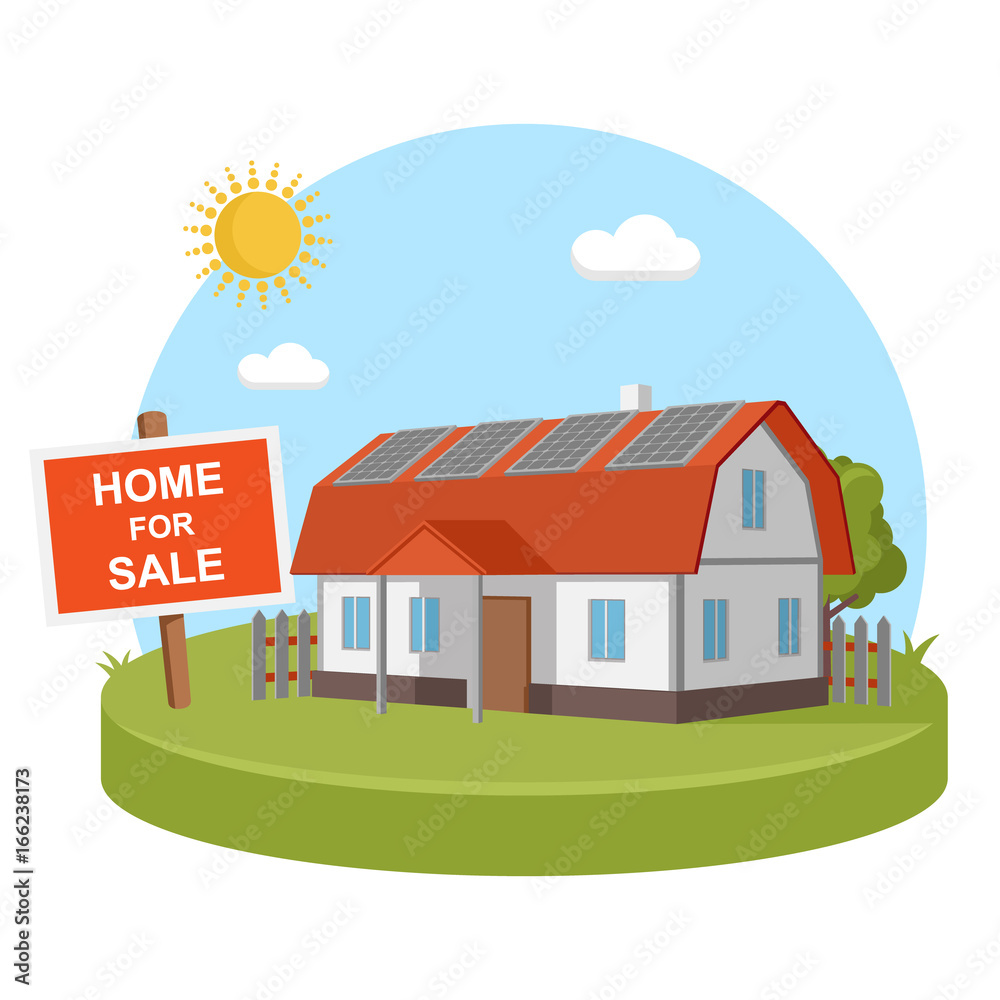 Home for sold solar energy