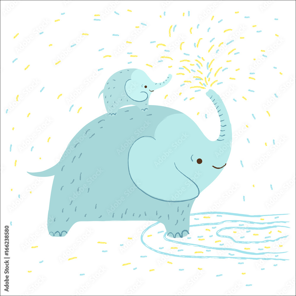 Fototapeta premium Elephant illustration