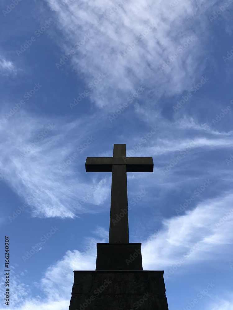 Kreuz auf dem Friedhof